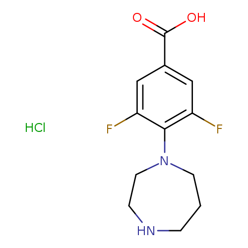 4-(1,4-Diazepan-1-yl)-3,5-difluorobenzoic acid hydrochloride