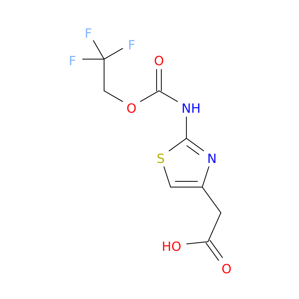 2-(2-([(2,2,2-Trifluoroethoxy)carbonyl]amino)-1,3-thiazol-4-yl)acetic acid