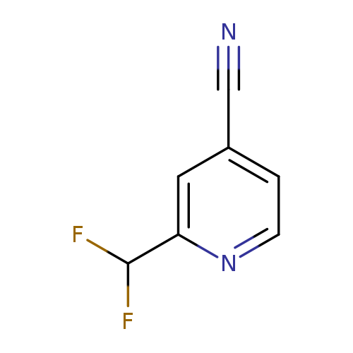 2-(Difluoromethyl)pyridine-4-carbonitrile, 4-Cyano-2-(difluoromethyl)pyridine