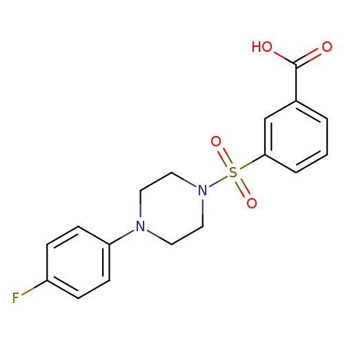 3-[4-(4-FLUORO-PHENYL)-PIPERAZINE-1-SULFONYL]-BENZOIC ACID