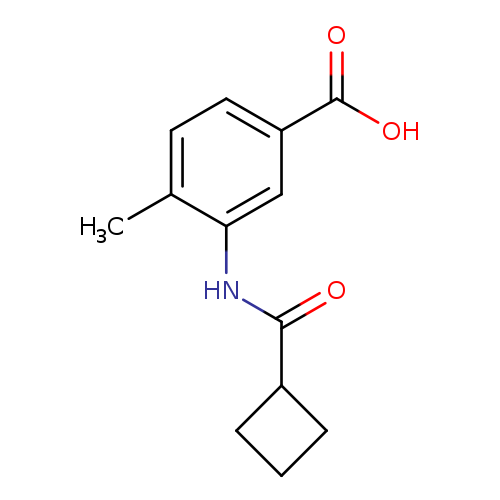 3-[(Cyclobutylcarbonyl)amino]-4-methylbenzoic acid