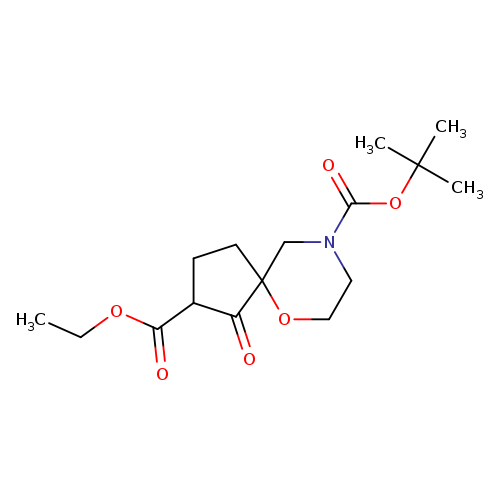 9-tert-Butyl 2-ethyl 1-oxo-6-oxa-9-azaspiro[4.5]decane-2,9-dicarboxylate
