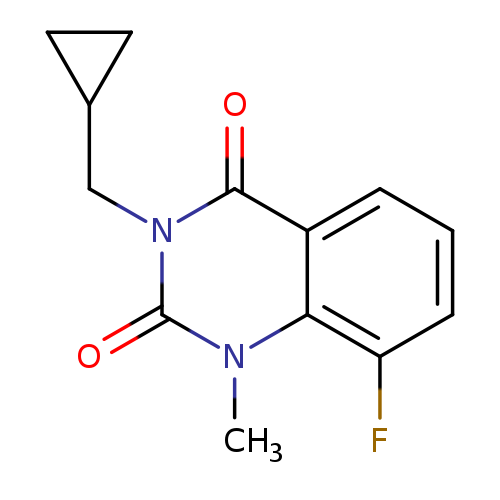3-(cyclopropylmethyl)-8-fluoro-1-methyl-1,2,3,4-tetrahydroquinazoline-2,4-dione