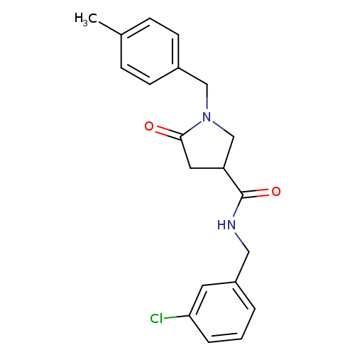 N-[(3-chlorophenyl)methyl]-1-[(4-methylphenyl)methyl]-5-oxopyrrolidine-3-carboxamide