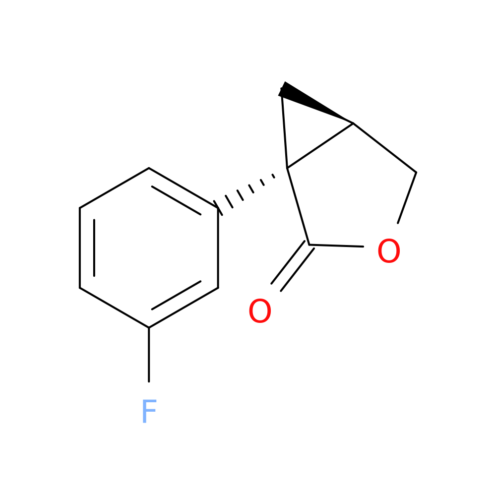 1-(3-FLUOROPHENYL)-3-OXABICYCLO(3.1.0)HEXAN-2-ONE, (1S,5R)-