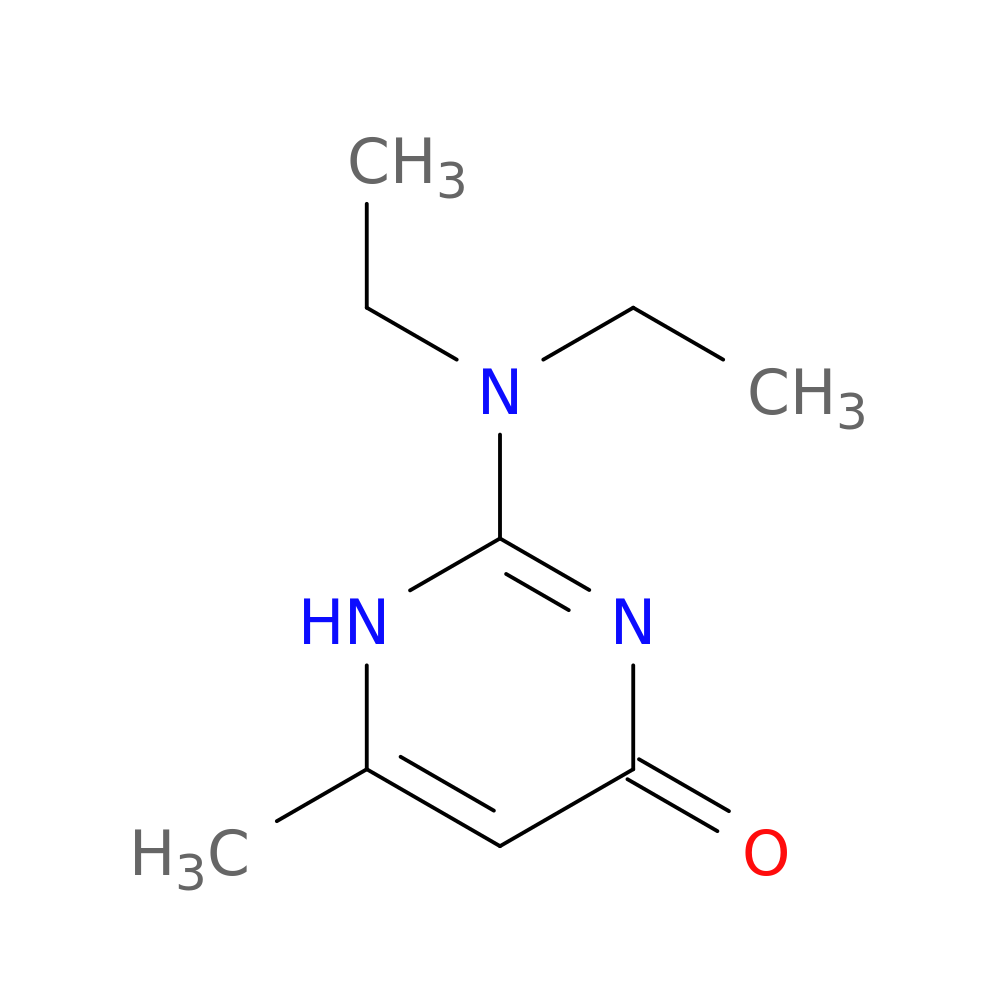 4(3H)-Pyrimidinone, 2-(diethylamino)-6-methyl-