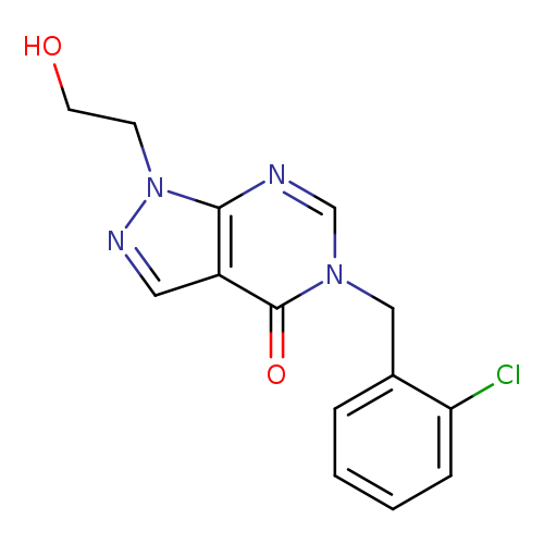 5-[(2-chlorophenyl)methyl]-1-(2-hydroxyethyl)-1H,4H,5H-pyrazolo[3,4-d]pyrimidin-4-one