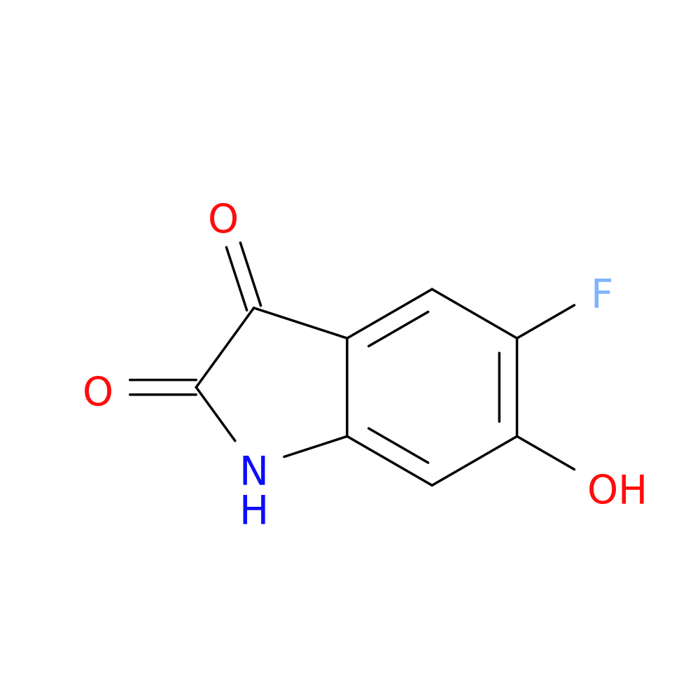 5-fluoro-6-hydroxy-2,3-dihydro-1H-indole-2,3-dione