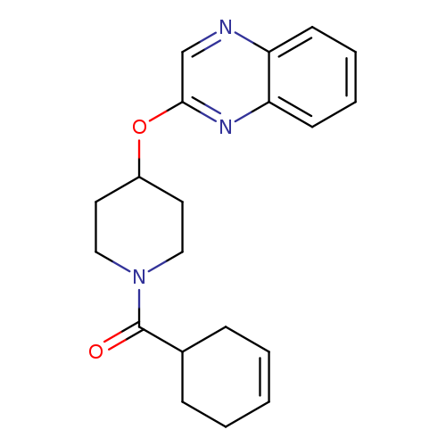 2-{[1-(cyclohex-3-ene-1-carbonyl)piperidin-4-yl]oxy}quinoxaline