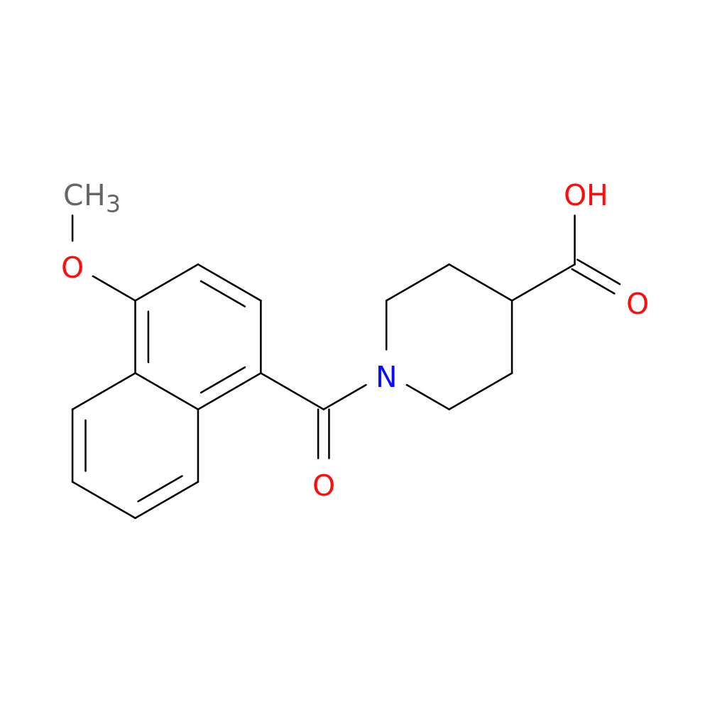 1-(4-methoxynaphthalene-1-carbonyl)piperidine-4-carboxylic acid