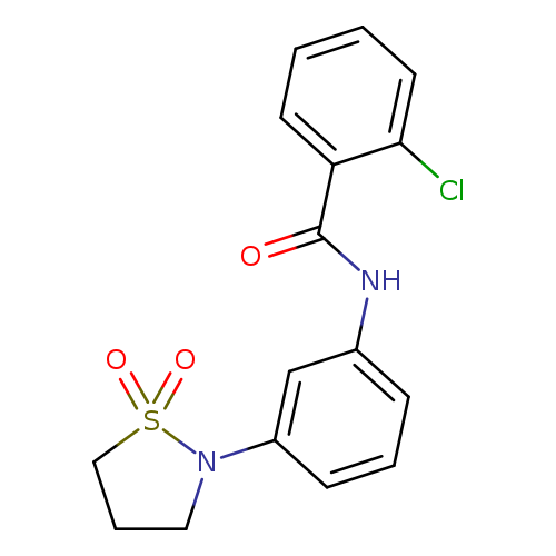 2-chloro-N-[3-(1,1-dioxo-1lambda6,2-thiazolidin-2-yl)phenyl]benzamide