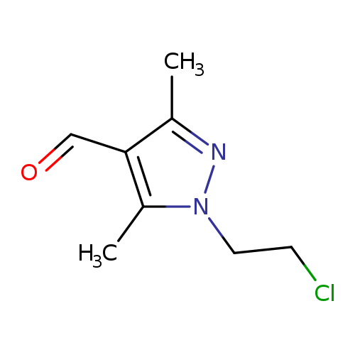 1-(2-chloroethyl)-3,5-dimethyl-1H-pyrazole-4-carbaldehyde
