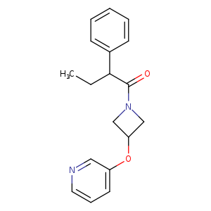 2-phenyl-1-[3-(pyridin-3-yloxy)azetidin-1-yl]butan-1-one
