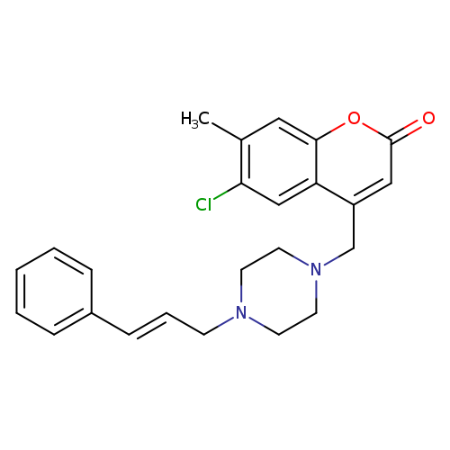 6-chloro-7-methyl-4-({4-[(2E)-3-phenylprop-2-en-1-yl]piperazin-1-yl}methyl)-2H-chromen-2-one