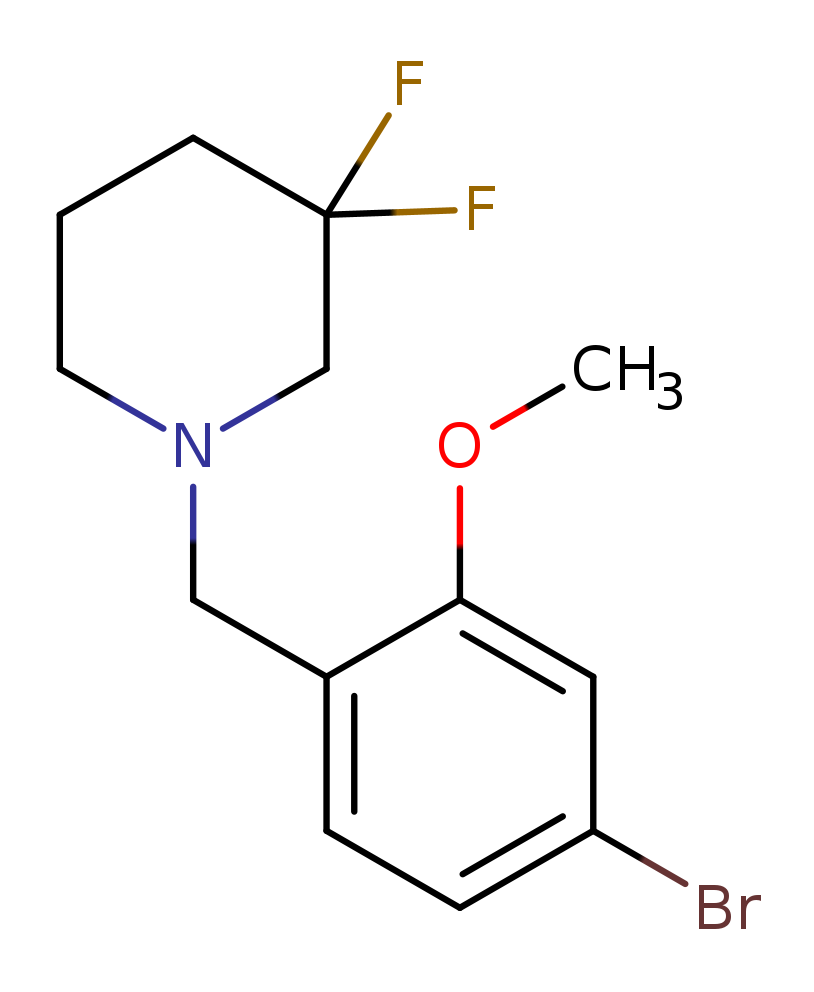 1-(4-Bromo-2-methoxy-benzyl)-3,3-difluoro-piperidine