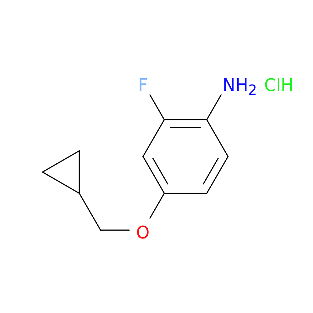 4-(Cyclopropylmethoxy)-2-fluoroaniline hydrochloride