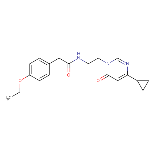 N-[2-(4-cyclopropyl-6-oxo-1,6-dihydropyrimidin-1-yl)ethyl]-2-(4-ethoxyphenyl)acetamide