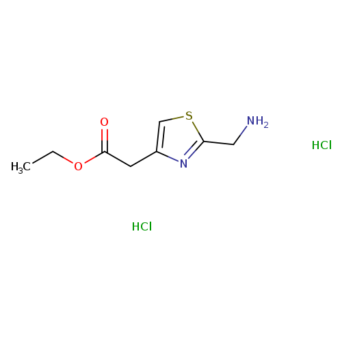 ethyl 2-[2-(aminomethyl)-1,3-thiazol-4-yl]acetate dihydrochloride