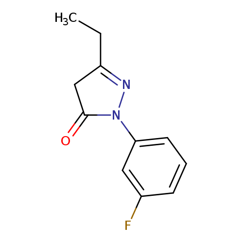 3-ethyl-1-(3-fluorophenyl)-4,5-dihydro-1H-pyrazol-5-one