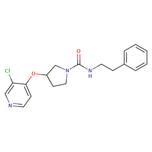 3-[(3-chloropyridin-4-yl)oxy]-N-(2-phenylethyl)pyrrolidine-1-carboxamide
