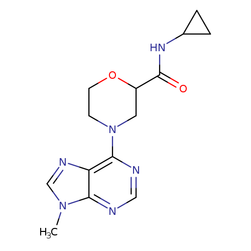 N-cyclopropyl-4-(9-methyl-9H-purin-6-yl)morpholine-2-carboxamide