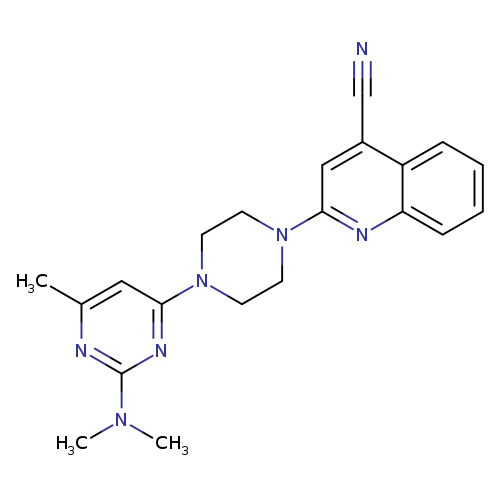 2-{4-[2-(dimethylamino)-6-methylpyrimidin-4-yl]piperazin-1-yl}quinoline-4-carbonitrile