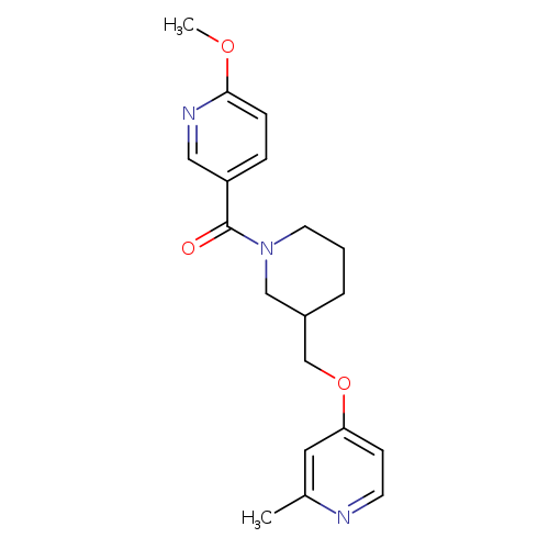 2-methoxy-5-(3-{[(2-methylpyridin-4-yl)oxy]methyl}piperidine-1-carbonyl)pyridine