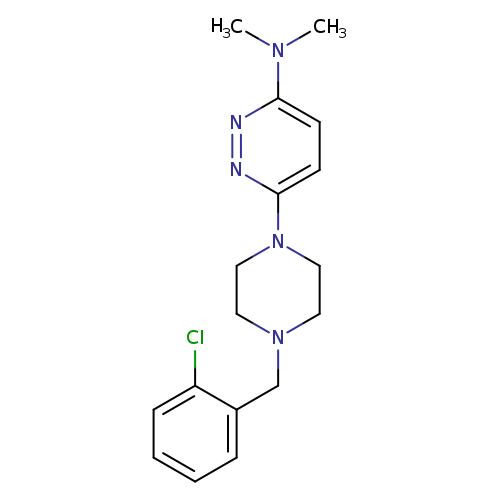 6-{4-[(2-chlorophenyl)methyl]piperazin-1-yl}-N,N-dimethylpyridazin-3-amine