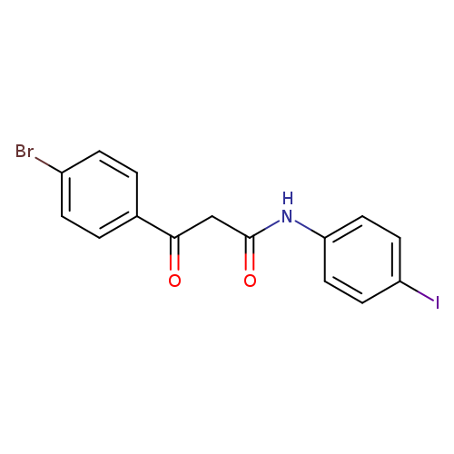 3-(4-Bromophenyl)-N-(4-iodophenyl)-3-oxopropanamide