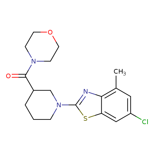 6-chloro-4-methyl-2-[3-(morpholine-4-carbonyl)piperidin-1-yl]-1,3-benzothiazole