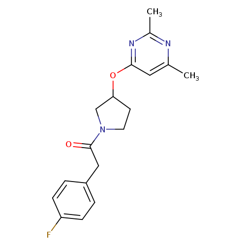 1-{3-[(2,6-dimethylpyrimidin-4-yl)oxy]pyrrolidin-1-yl}-2-(4-fluorophenyl)ethan-1-one