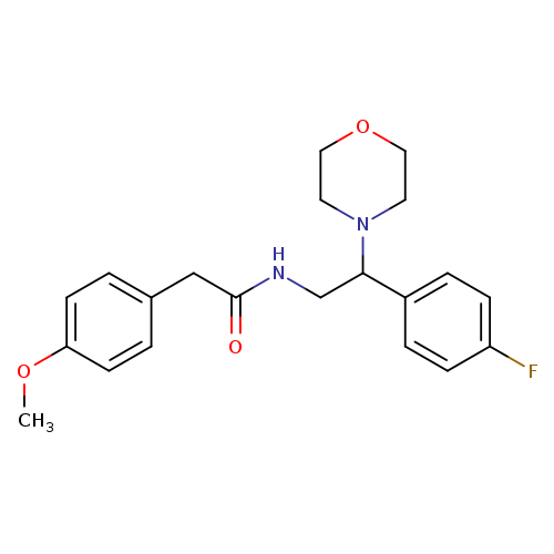 N-[2-(4-fluorophenyl)-2-(morpholin-4-yl)ethyl]-2-(4-methoxyphenyl)acetamide