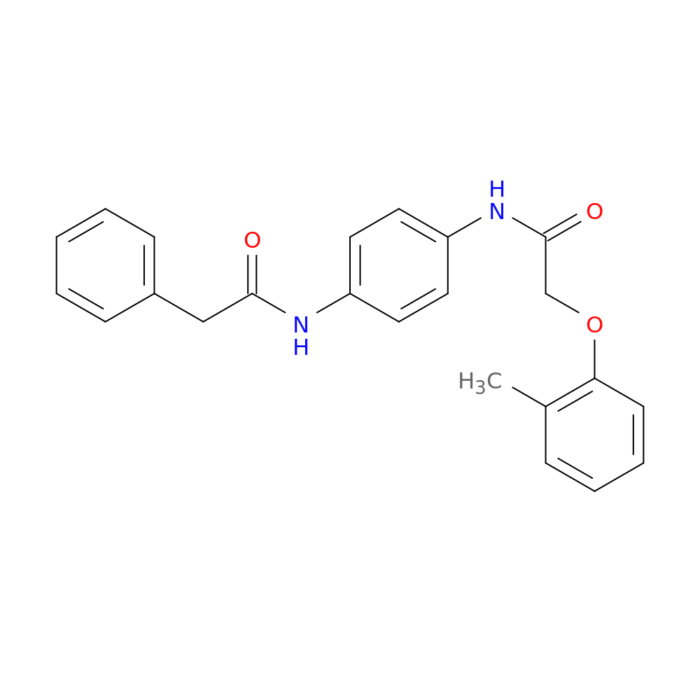 2-(2-methylphenoxy)-N-{4-[(phenylacetyl)amino]phenyl}acetamide