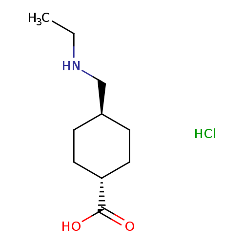 rac-(1r,4r)-4-[(ethylamino)methyl]cyclohexane-1-carboxylic acid hydrochloride, trans