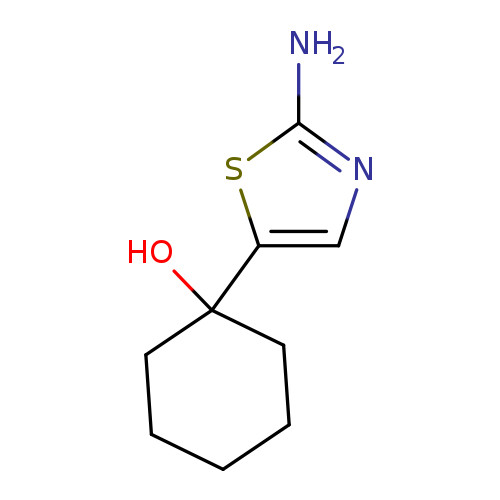1-(2-amino-1,3-thiazol-5-yl)cyclohexan-1-ol