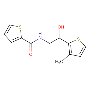 N-[2-hydroxy-2-(3-methylthiophen-2-yl)ethyl]thiophene-2-carboxamide