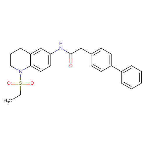 2-{[1,1'-biphenyl]-4-yl}-N-[1-(ethanesulfonyl)-1,2,3,4-tetrahydroquinolin-6-yl]acetamide