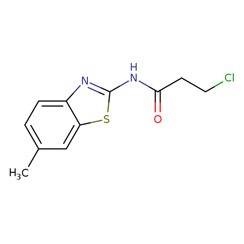 3-Chloro-n-(6-methyl-1,3-benzothiazol-2-yl)propanamide