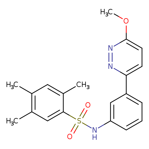 N-[3-(6-methoxypyridazin-3-yl)phenyl]-2,4,5-trimethylbenzene-1-sulfonamide