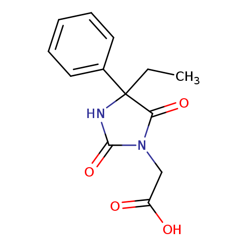 2-(4-ethyl-2,5-dioxo-4-phenylimidazolidin-1-yl)acetic acid