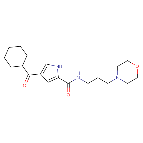 4-cyclohexanecarbonyl-N-[3-(morpholin-4-yl)propyl]-1H-pyrrole-2-carboxamide