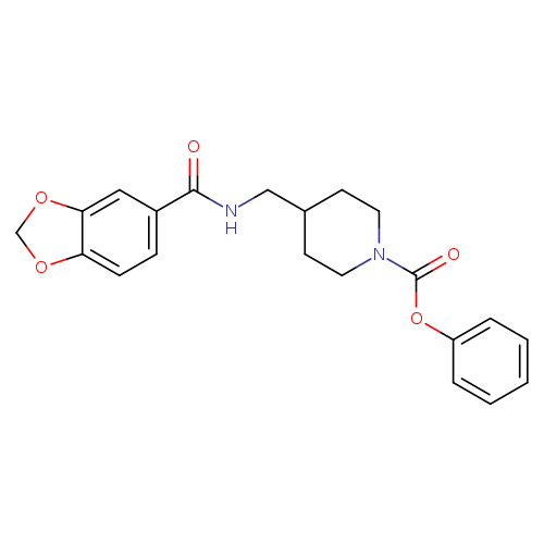 phenyl 4-{[(2H-1,3-benzodioxol-5-yl)formamido]methyl}piperidine-1-carboxylate