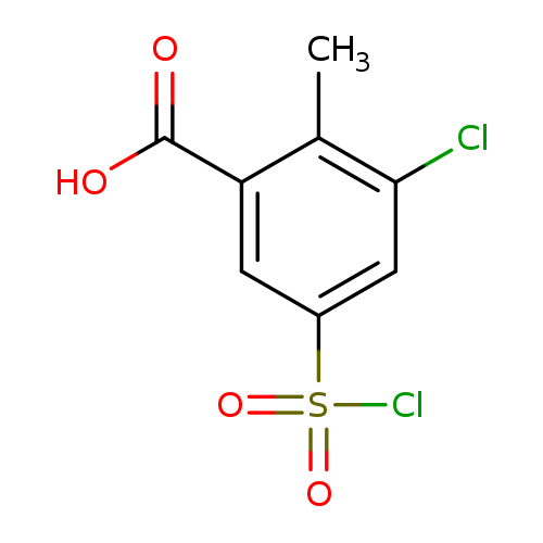 3-chloro-5-(chlorosulfonyl)-2-methylbenzoic acid