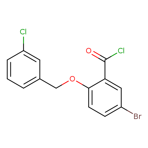 5-Bromo-2-[(3-chlorobenzyl)oxy]benzoyl chloride