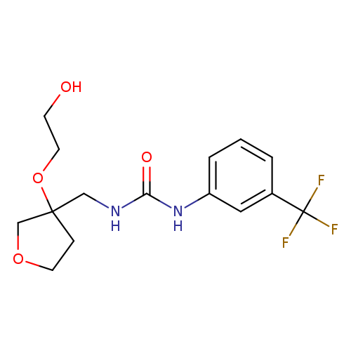 3-{[3-(2-hydroxyethoxy)oxolan-3-yl]methyl}-1-[3-(trifluoromethyl)phenyl]urea