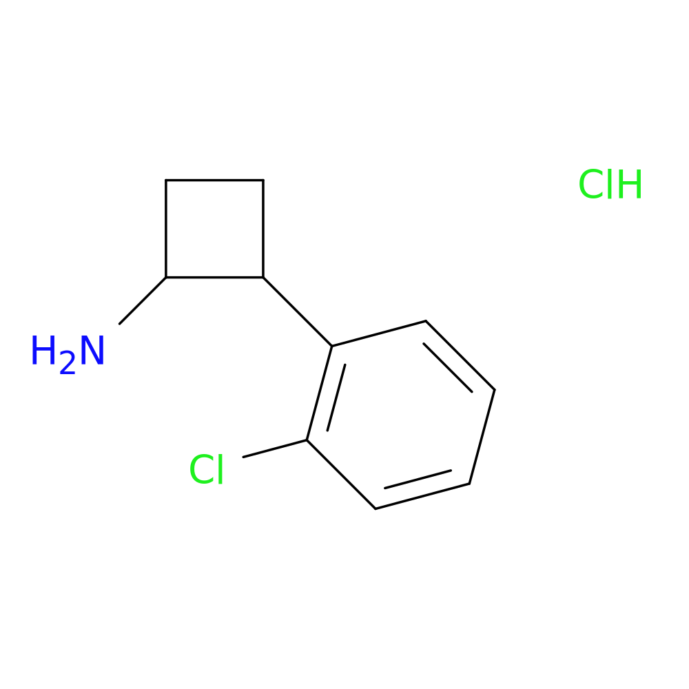 2-(2-chlorophenyl)cyclobutan-1-amine hydrochloride
