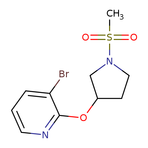 3-bromo-2-[(1-methanesulfonylpyrrolidin-3-yl)oxy]pyridine