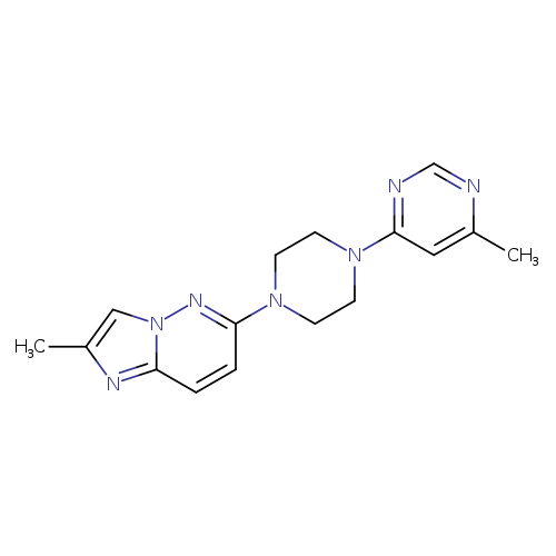 4-methyl-6-(4-{2-methylimidazo[1,2-b]pyridazin-6-yl}piperazin-1-yl)pyrimidine
