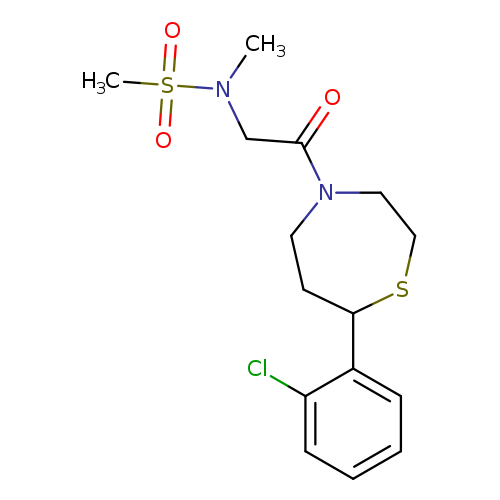 N-{2-[7-(2-chlorophenyl)-1,4-thiazepan-4-yl]-2-oxoethyl}-N-methylmethanesulfonamide