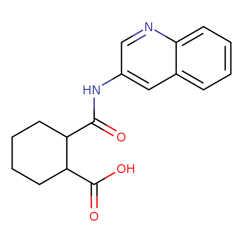 2-[(quinolin-3-yl)carbamoyl]cyclohexane-1-carboxylic acid